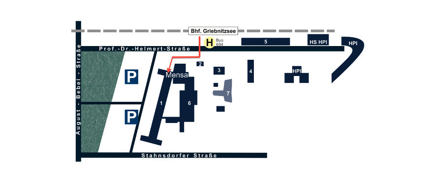 Lageplan Griebnitzsee