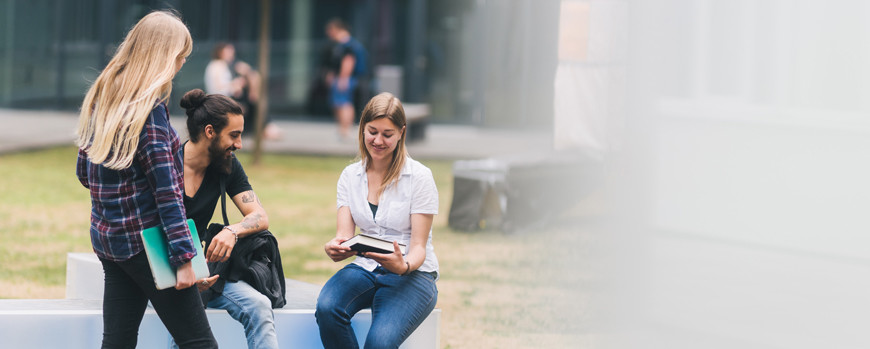 Studierende am Campus Golm