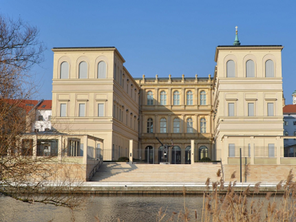 view on Havel river alongside friendship-island in Potsdam