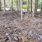 Debris flow along Becherseifen near Müsch, 12/10/2021 
