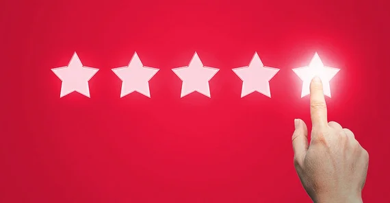 5 leuchtende Sterne