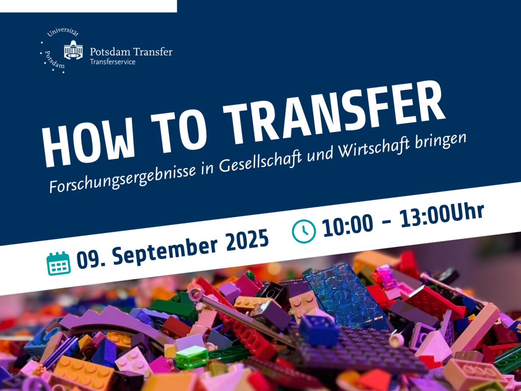 Legobausteine zur Ankündigung der Veranstaltung How to Transfer am 09.09.2025