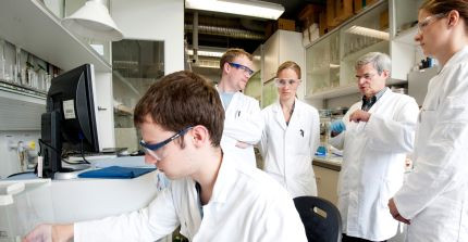 Students in the laboratory