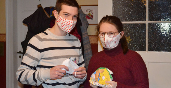 Jonas Diekmann und Lena Dierker vom maskmaker-Team. | Foto: Jonas Diekmann