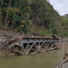 Between Mayschoß and Rech, 11/10/2021: bridge destroyed by the flood