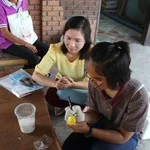 Field work: Marking the sample