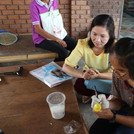 Field work: Marking the sample