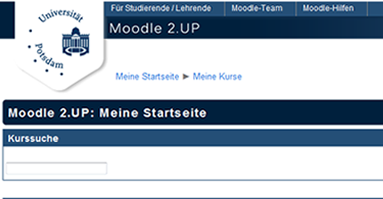 Image: Moodle Uni Potsdam