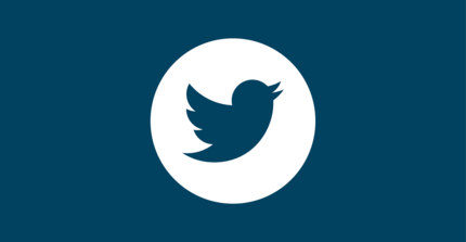 Logo von Twitter mit Verlinkung zum BabyLAB auf Twitter