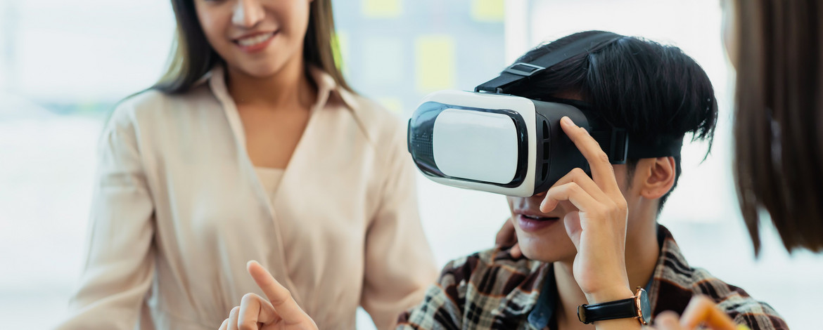 Unterrichtssituation mit Virtual Reality