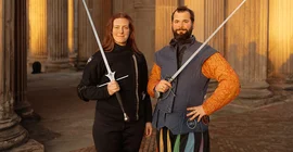 Coach Melissa Kleiß and Dr. Stephan Eickelmann of “Schildwache Potsdam”.