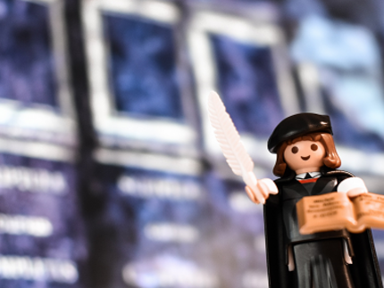 Martin Luther as a toy figure