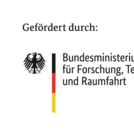 Logo mit dem Schriftzug "Bundesministerium für Forschung, Technologie und Raumfahrt."