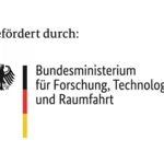 Logo mit dem Schriftzug "Bundesministerium für Forschung, Technologie und Raumfahrt."