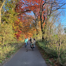 Bike ride to the group house.