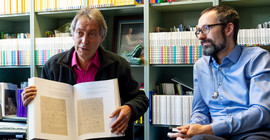 Prof. Dr. Ottmar Ette (links) und Dr. Tobias Kraft. Foto: Karla Fritze.