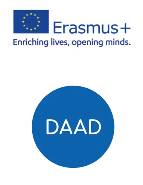 Logo von Erasmus+ und D.A.A.D.