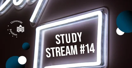 Dargestellt ist ein Bild, das den Livestream der zentralen Studienberatung anwirbt, speziell dessen Ausgabe 14: "Studierende engagieren sich ehrenamtlich – wie, wo und warum?"