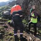 Geological exploration - working in the field