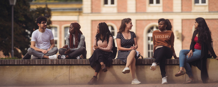 Students at Campus Neues Palais