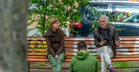 PD Dr. Niels Blaum and Dr. Katja Geißler in an interview | Photo: Tobias Hopfgarten