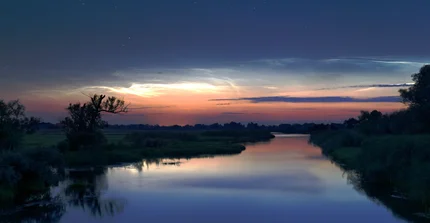 Sonnenuntergang über den Havelauen