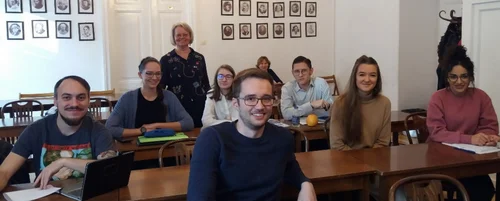 Unterricht am Polonicum mit Dr. Majewska-Meyers