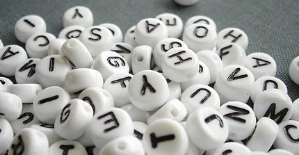 Scrabble letters