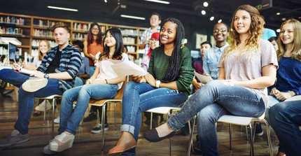 students sitting in a lecture