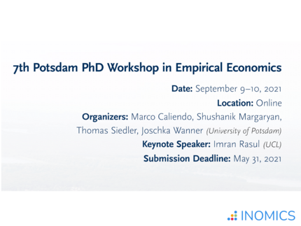 7th PhD Workshop in Empirical Economics