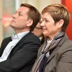 Prof. Oliver Günther, Ph.D. mit Marion Moser (Acquin)