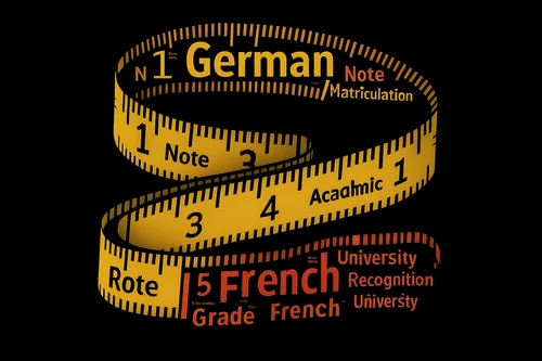 Man sieht ein abstraktes und kreatives Maßband.