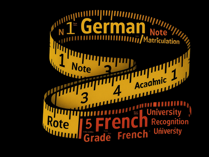 Man sieht ein abstraktes und kreatives Maßband.