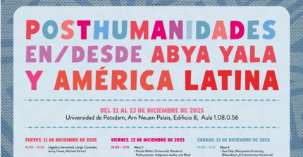 Bild Posthumanidades en desde Abya Yala Dez 2025 Universität Potsdam Haase