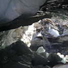 Selbst Mitte September sorgten die milden Temperaturen im Ötztal noch für plätscherndes Wasser am Gletscher.