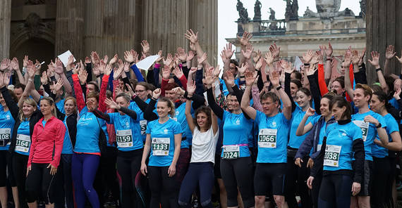 Die „UP Runners“ beim AOK Firmenlauf 2023