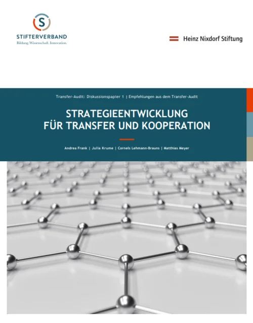 Coverbild für das Strategiepapier des Stifterverbands