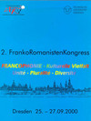 Plakat zum 2. Frankoromanistenkongress an der Technischen Universität Dresden