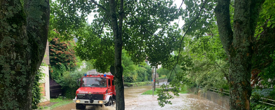 Starkregenereignis im Juli 2021 führte zu Überflutungen in Stadt und Landkreis Würzburg