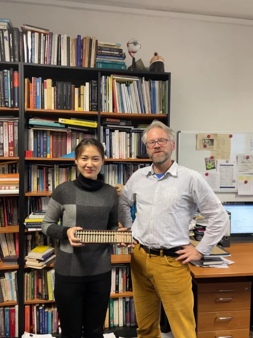 Li Xin und Prof. Fischer
