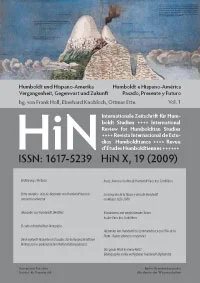 Cover "Humboldt und Hispanoamerika. Vergangenheit, Gegenwart und Zukunft."