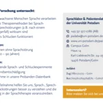Flyer Kontrollprobanden (Rückseite)