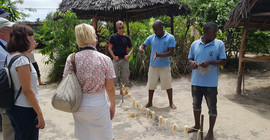 Demonstration des Seaweedanbaus. Foto: Dr. Torsten Lipp.