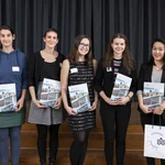 Vergabefeier Deutschlandstipendium 2019/20: SAP SE und Stipendiatinnen und Stipendiat sowie Vizepräsident Prof. Dr. Schweigert