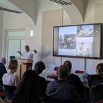 Satish Poduval presenting at a Conference at the University of Potsdam