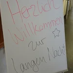 Begrüßungsplakat