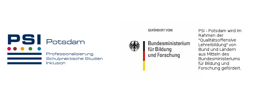 Die Logos von PSI-Potsdam und dem BMBF