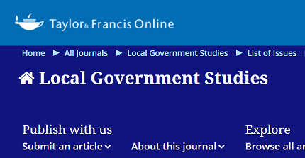 Local Government Studies