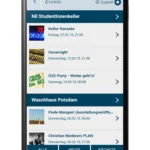 Events auf dem Tablet