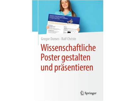 Cover zum Buch mit Person mit Poster und Buchtitel